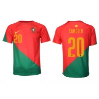 Camiseta Portugal Joao Cancelo #20 Primera Equipación Replica Mundial 2022 mangas cortas